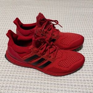 Adidas Men's Red Running Shoes - Nebraska Cornhuskers